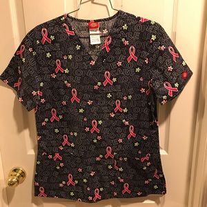 Dickies Love Trust Care Scrub Top. Size: S